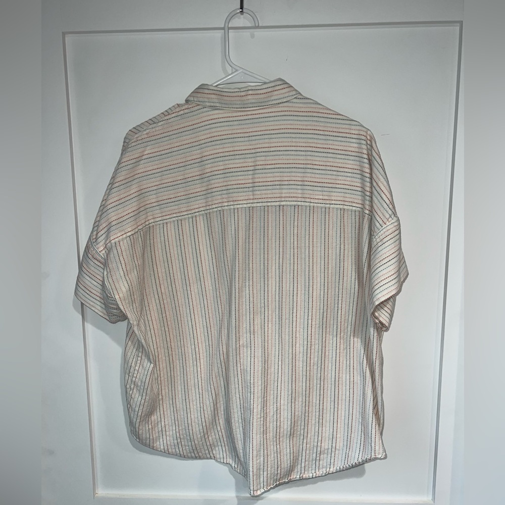 Like New_ Madewell Button Down Short Sleeve_Size Small - Picture 4 of 5